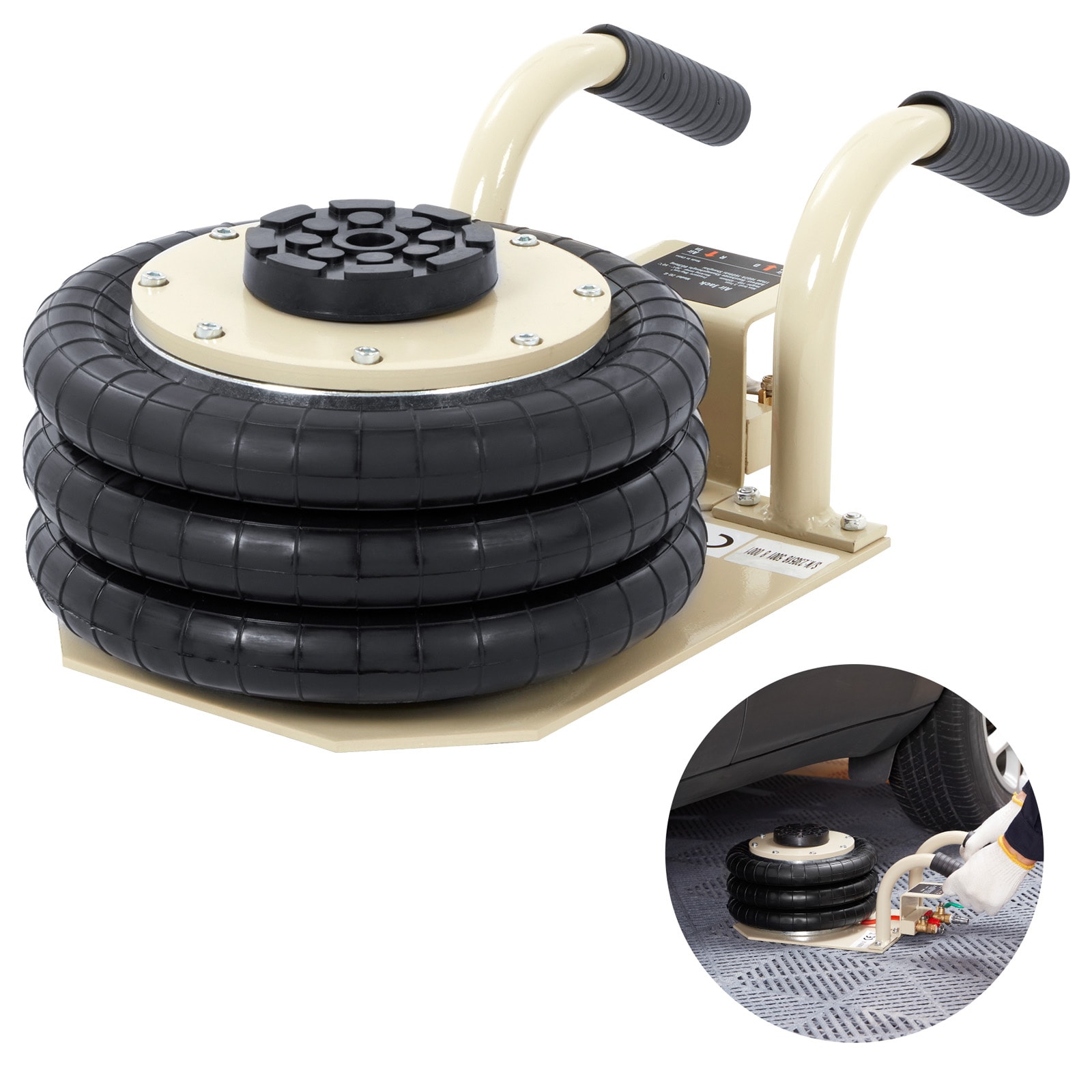 Pneumatic Triple Bag Air Jack 3 Ton For Car And Suv Lifting_voghion.com